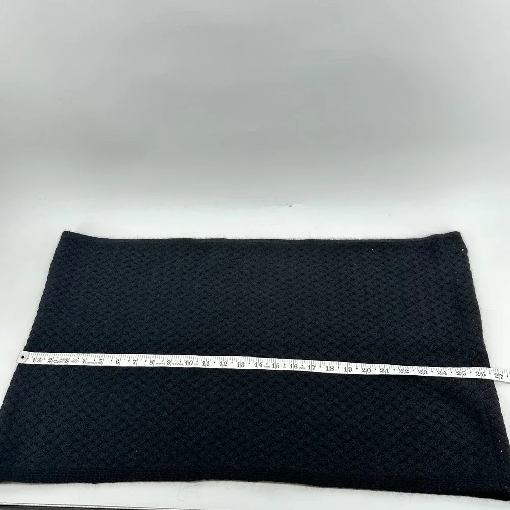 Isaac Mizrahi Live! Infinity Scarf Womens Black Cashmere Luxury Classic Soft